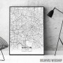 Berlin mapa - white