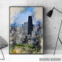 Chicago in Watercolor Chicago in Watercolor