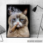 Disgruntle Cat with Cigar