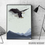 Eagle Bird over Mountains