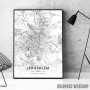 Jerusalim mapa - white Jerusalim mapa - white