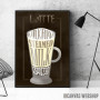 Latte Coffee Sign