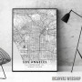 Los Andjeles mapa - white Los Andjeles mapa - white