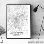 Luksemburg mapa - white Luksemburg mapa - white