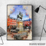 Madrid in Watercolor