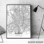 Madrid mapa - white