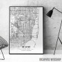 Majami mapa - white