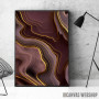 Mauve Agate Abstract