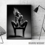 Nude woman on chair Nude woman on chair