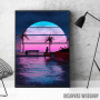 Outrun Beach Sunset Outrun Beach Sunset