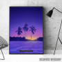 Palm Beach Purple Sunset Palm Beach Purple Sunset