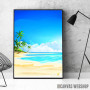 Paradise Beach With Palm Paradise Beach With Palm