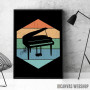 Piano Retro Design