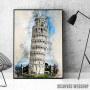 Pisa in Watercolor Pisa in Watercolor