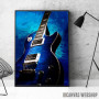 Plava električna gitara