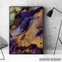 Purple and Gold Abstract Purple and Gold Abstract