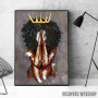 Queen Black woman praying