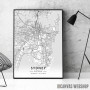 Sidnej mapa - white