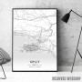 Split mapa - white