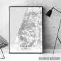 Tel Aviv mapa - white