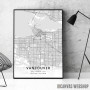 Vankuver mapa - white Vankuver mapa - white