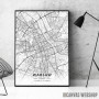 Varšava mapa - white Varšava mapa - white