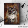 Vintage Cat painting Vintage Cat painting