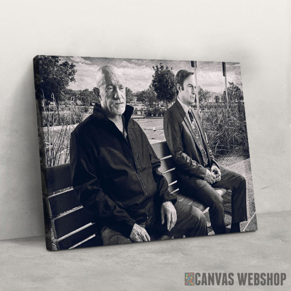 Slika Mike i Saul na klupi