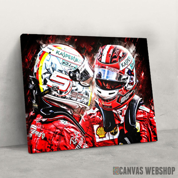 Slika Sebastian Vettel Charles Leclerc