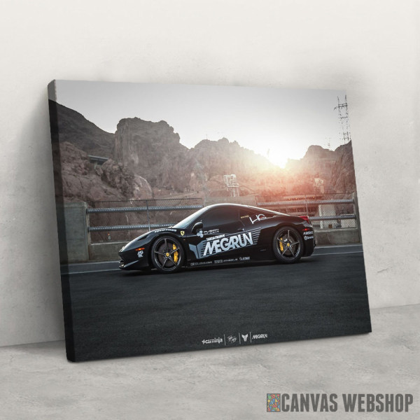 Slika Zalazak sunca - race car