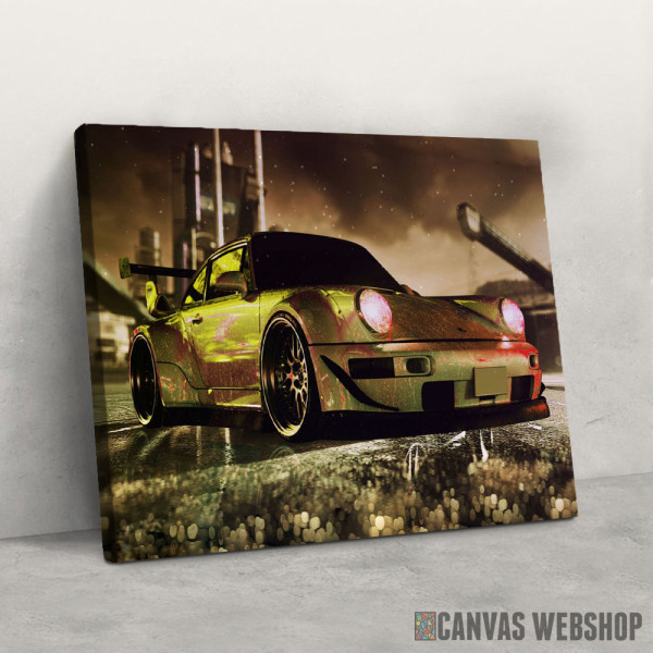 Slika Zlatni Porsche Slika Zlatni Porsche