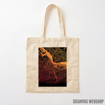 Ceger Amsterdam mapa - black and orange Ceger Amsterdam mapa - black and orange