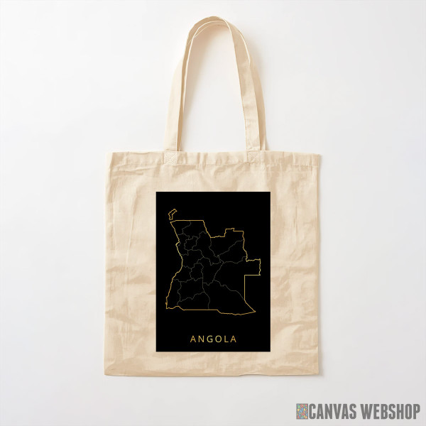Ceger Angola mapa - crno zlatno Ceger Angola mapa - crno zlatno