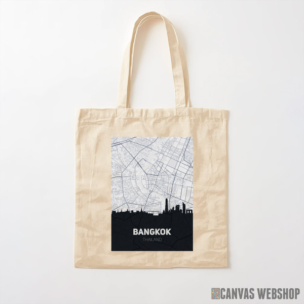 Ceger Bangkok mapa i silueta grada Ceger Bangkok mapa i silueta grada