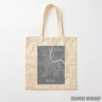 Ceger Bazel mapa - sivo