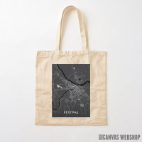 Ceger Beograd mapa - crno sivo