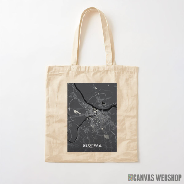 Ceger Beograd mapa - crno sivo