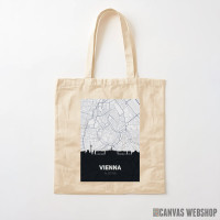 Ceger Beč mapa i silueta grada