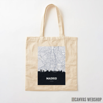 Ceger Madrid mapa i silueta grada