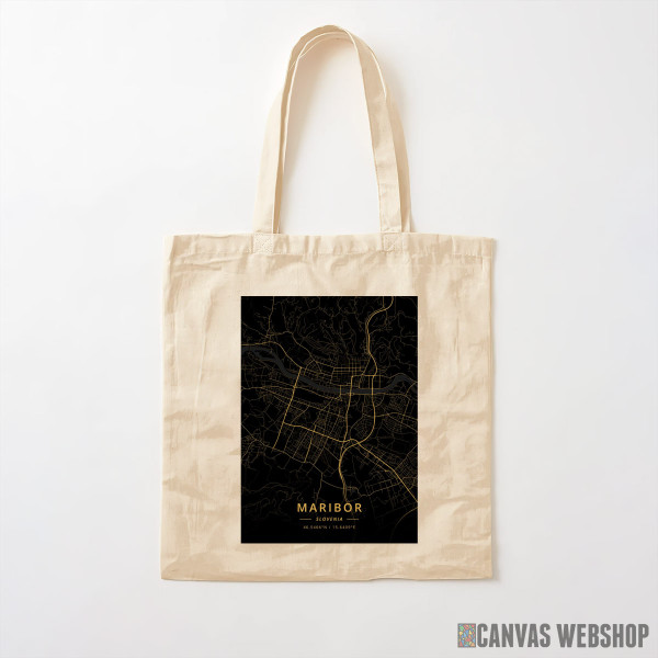 Ceger Maribor mapa - crno zlatno Ceger Maribor mapa - crno zlatno