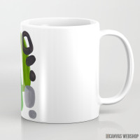 Šolja Apstraktna minimalistička pop umetnost