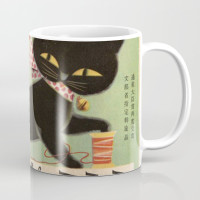 Šolja Japanska crna mačka