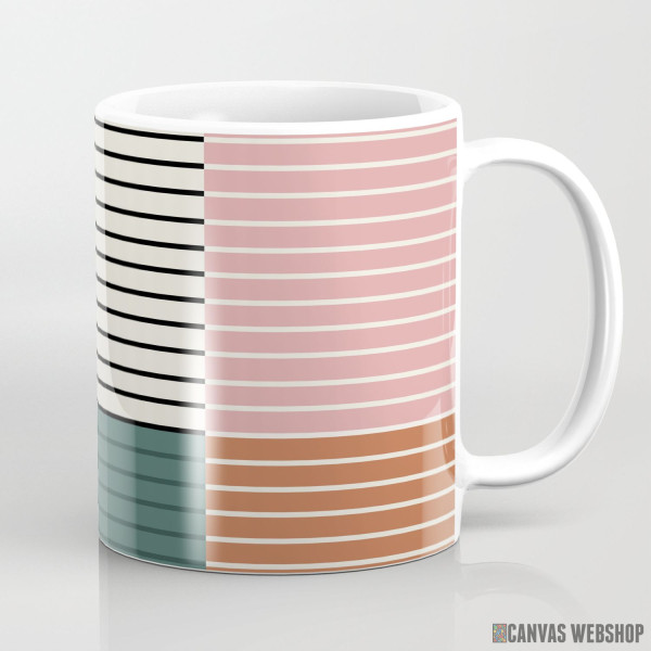 Šolja Linije apstrakcija boja