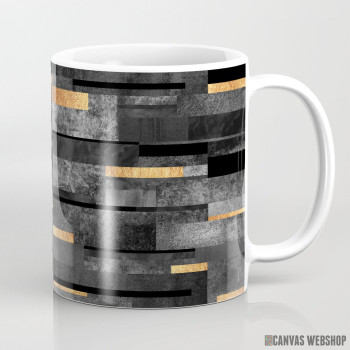 Šolja Urbana crna i zlatna