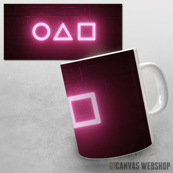 Šolja Neonski znakovi Squid Game