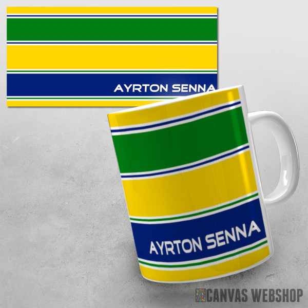 Šolja Senna boje kacige Šolja Senna boje kacige