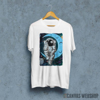 Astronaut Sits On Asteroid