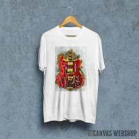 Billy Gibbons red guitar