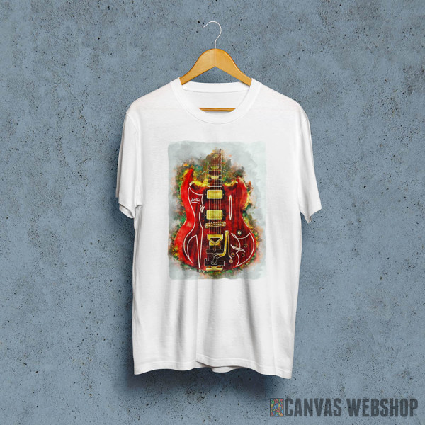 Billy Gibbons red guitar