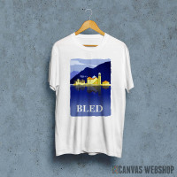 Bled lake water reflection